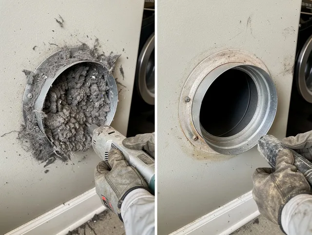 Professional clogged vent cleaning by Lakewood Dryer Vent Cleaning in Lakewood