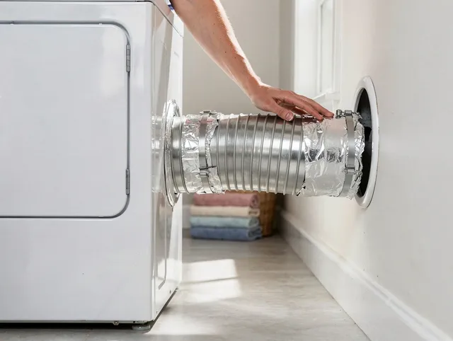 Professional dryer vent hose installation by Lakewood Dryer Vent Cleaning in Lakewood